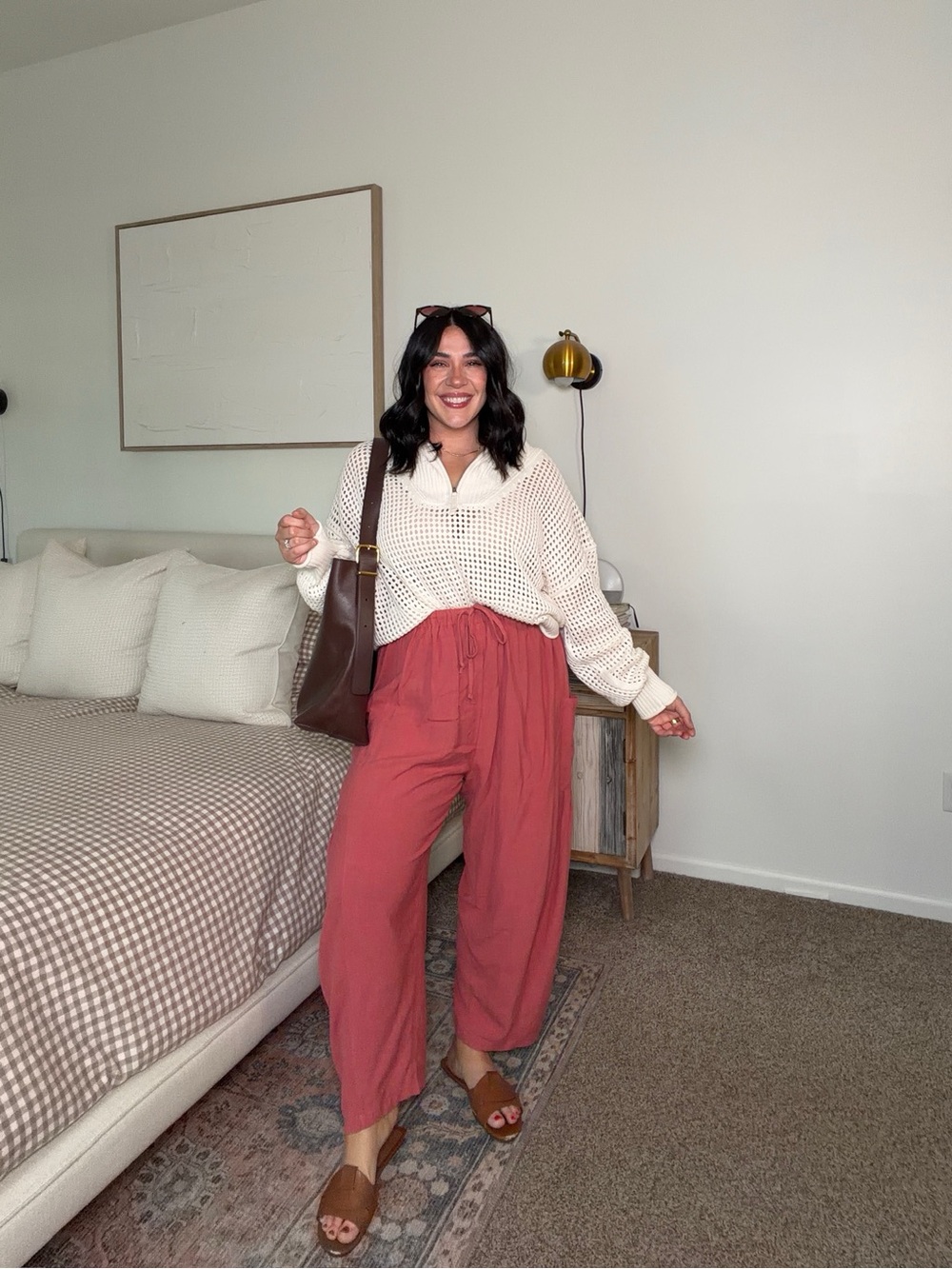 Aerie Crotchet quarter zip